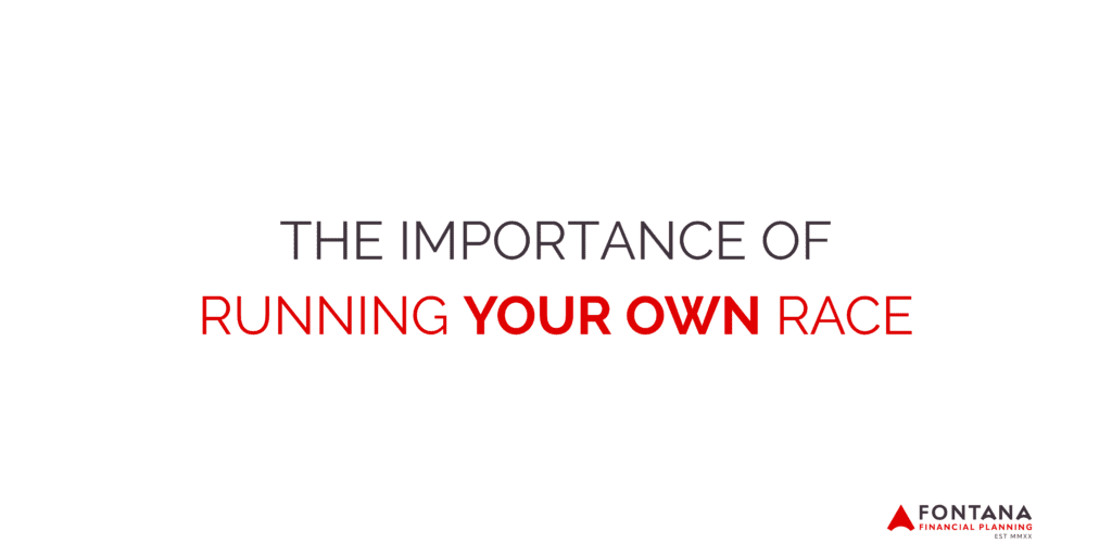 THE IMPORTANCE OF RUNNING YOUR OWN RACE